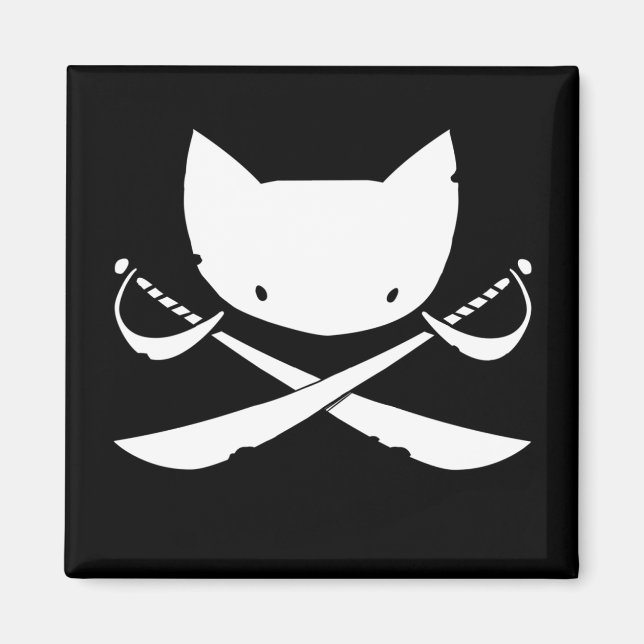 Jolly Kitty Pirate Magnet (Vorne)