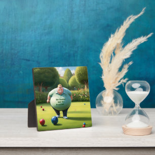 Jolly Lawn Bowler Man, Fotoplatte