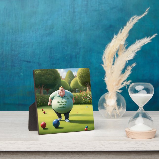 Jolly Lawn Bowler Man, Fotoplatte (InSitu)