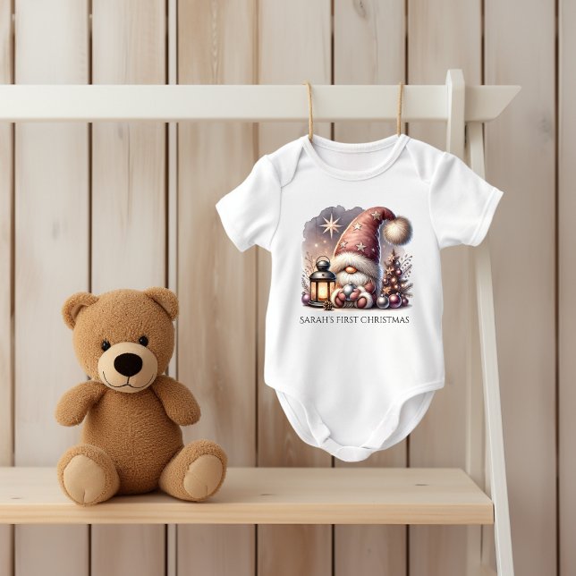 Jolly Little Gnome Baby Bodysuit Baby Strampler (Jolly Little Gnome Baby Bodysuit.)