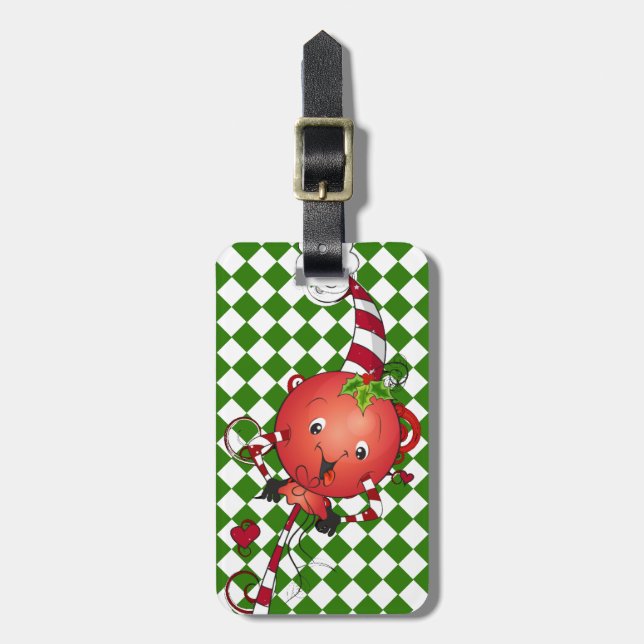 Jolly Lolly Lollipop Art Gepäckanhänger (Vorderseite vertikal)
