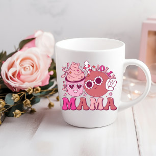 Jolly Mama Christmas Drink Coffee Tasse