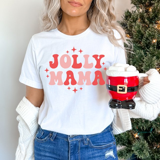 Jolly Mama Holiday Weihnachten T-Shirt (Von Creator hochgeladen)