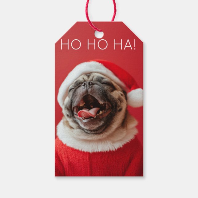 Jolly Mops Gift Tag Geschenkanhänger (Vorderseite)