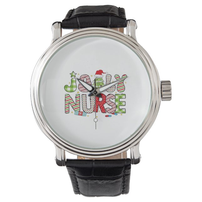 Jolly Nurse, Halloween Klassischer T - Shirt Armbanduhr (Vorderseite)