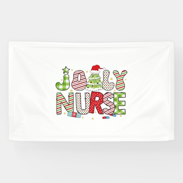 Jolly Nurse, Halloween Klassischer T - Shirt Banner (Horizontal)