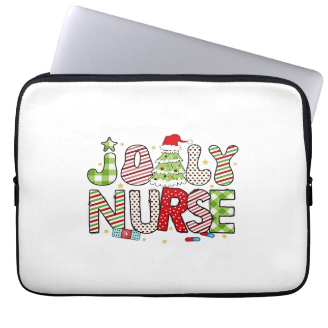 Jolly Nurse, Halloween Klassischer T - Shirt Laptopschutzhülle (Vorderseite)
