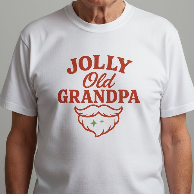 Jolly Old Grandpa | Funny Holiday Grandpa Tee (Von Creator hochgeladen)