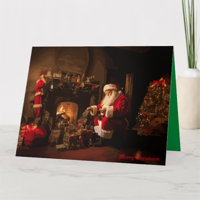 Jolly Old Saint Nick Karte (Vorderseite)