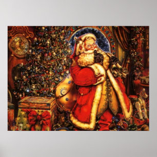 Jolly Old Saint Nick Print Poster