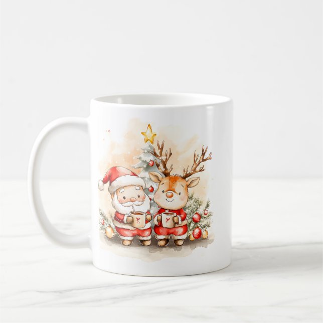 Jolly Old St. Nick Tasse | Vintage-Stil  (Links)