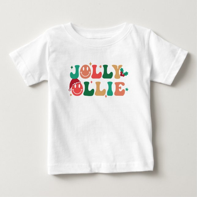 Jolly Ollie Kids Christmas Baby T-shirt (Vorderseite)