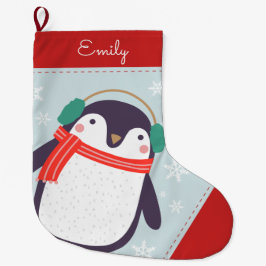 Jolly Penguin Großer Weihnachtsstrumpf