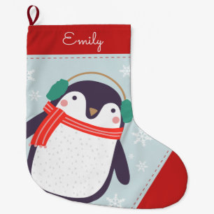 Jolly Penguin Großer Weihnachtsstrumpf