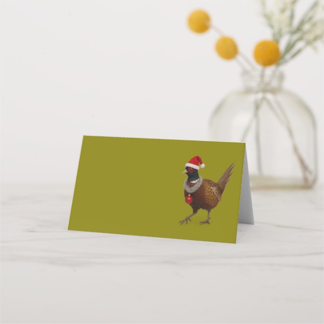 Jolly Pheasant Table Place Cards Platzkarte (Vorderseite)
