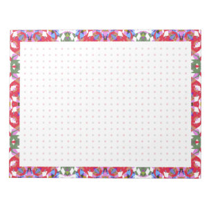 Jolly Red Christmas Fun Dot Grid Organisator Plane Notizblock