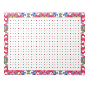 Jolly Red Froerful Christmas Dot Grid BuJo Planner Notizblock