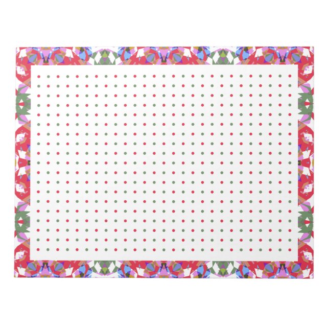 Jolly Red Froerful Christmas Dot Grid BuJo Planner Notizblock (Vorderseite)