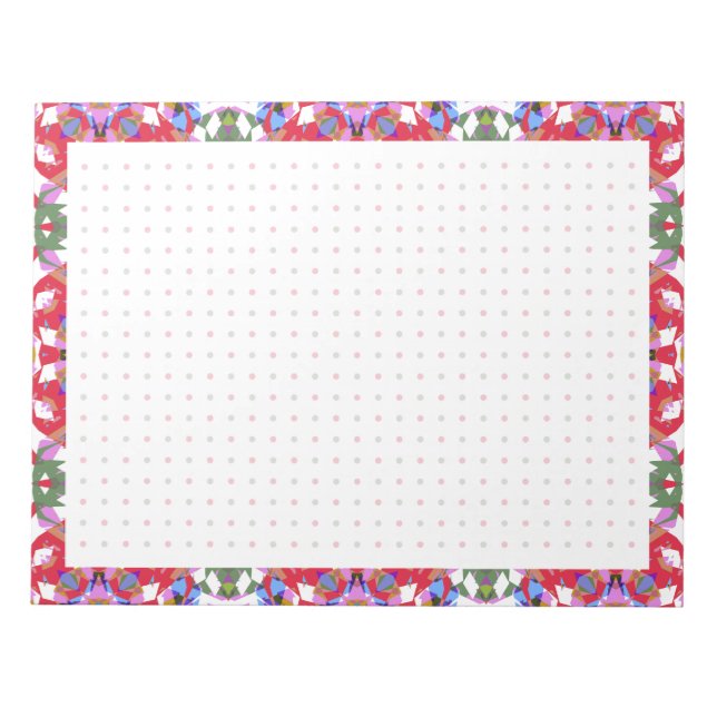 Jolly Red Froerful Christmas Dot Grid BuJo Planner Notizblock (Vorderseite)