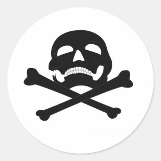 Jolly-Roger #4 Runder Aufkleber
