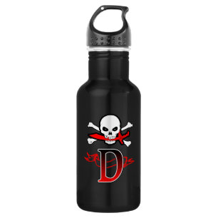 Jolly Roger D Monogram Anfangs Trinkflasche