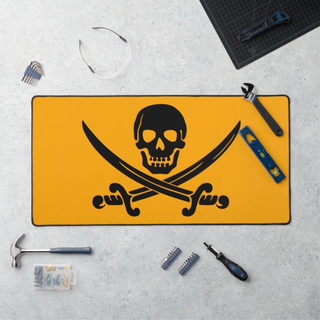 Jolly Roger Pirate Schreibtischunterlage (Arbeitsplatz)