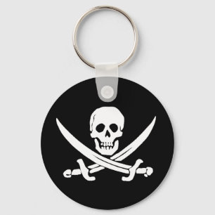 Jolly Roger Schwert Piraten Schlüsselanhänger