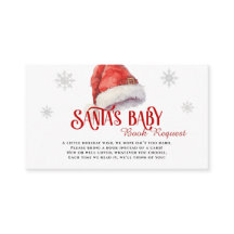 Jolly Santa Book Request Baby Dusche