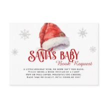 Jolly Santa Book Request Baby Dusche
