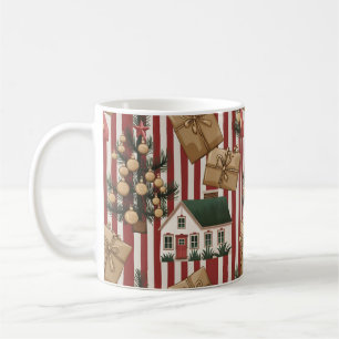Jolly Santa Christmas Print Kaffeetasse