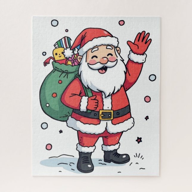 Jolly Santa Christmas Puzzle - Feierlicher Feierta (Vertikal)