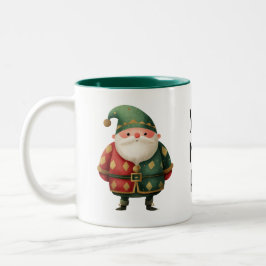 Jolly Santa – Classic Christmas Cheer  Zweifarbige Tasse
