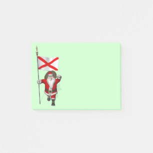 Jolly Santa Claus Besuch Alabama Post-it Klebezettel