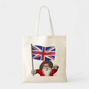 Jolly Santa Claus besucht die UK Tote Bag Tragetasche