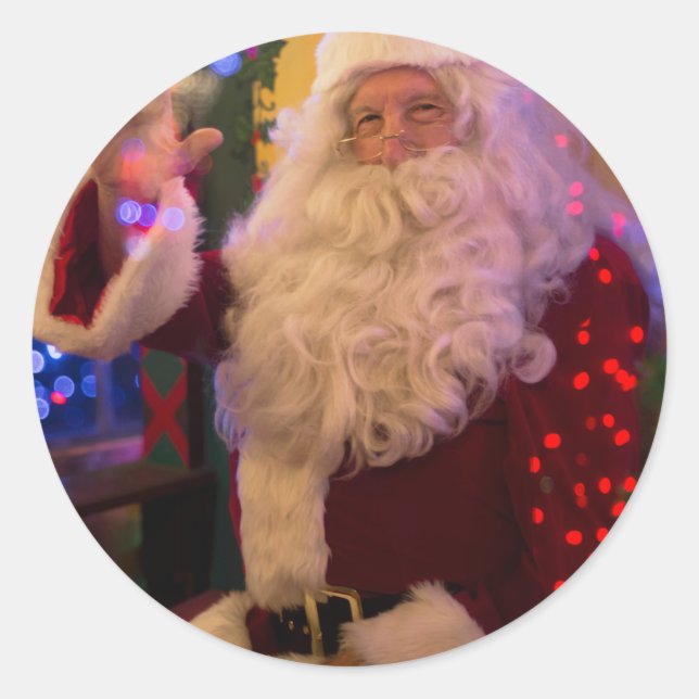 Jolly Santa Claus Christmas Sticker (Vorderseite)