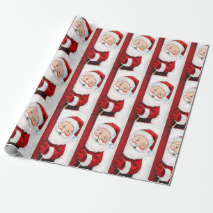 Jolly Santa Claus Illustration Geschenkpapier