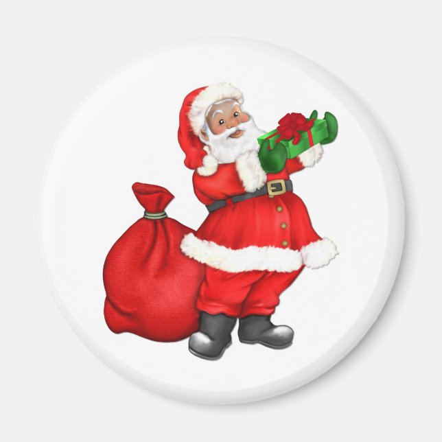 Jolly Santa Claus Magnet (Vorne)