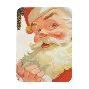 Jolly Santa Claus mit einem Geheimnis, Weihnachtsf Magnet