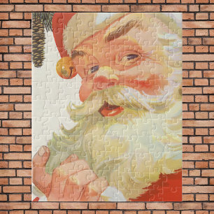 Jolly Santa Claus mit einem Geheimnis, Weihnachtsf Puzzle