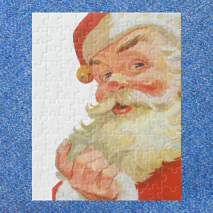 Jolly Santa Claus mit einem Geheimnis, Weihnachtsf Puzzle
