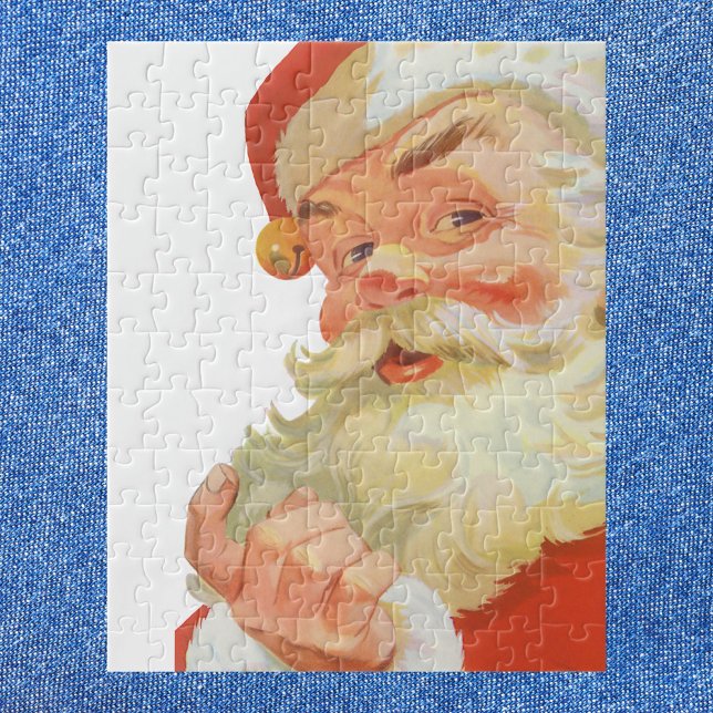 Jolly Santa Claus mit einem Geheimnis, Weihnachtsf Puzzle (Von Creator hochgeladen)