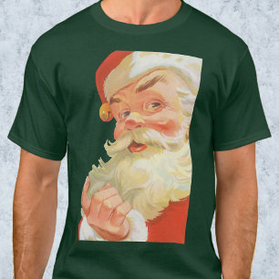 Jolly Santa Claus mit einem Geheimnis, Weihnachtsf T-Shirt
