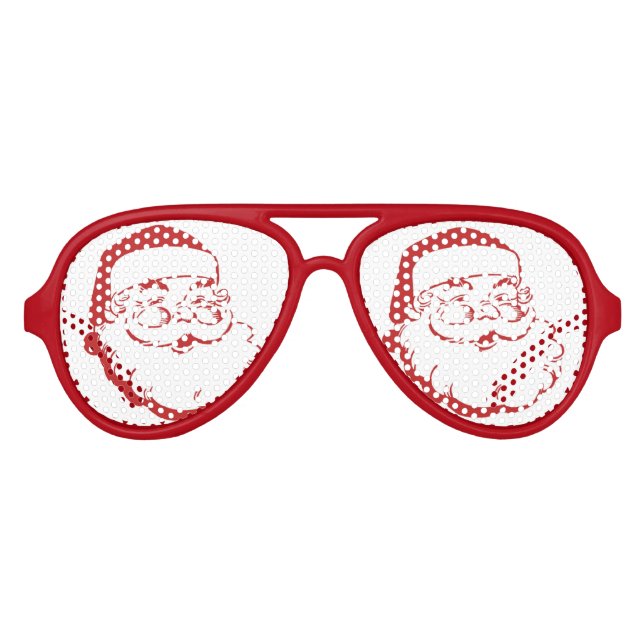 jolly Santa Claus Sonnenbrille (Vorderseite)