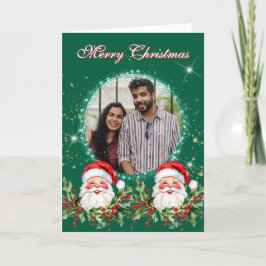 Jolly Santa Clause Foto Feiertagskarte