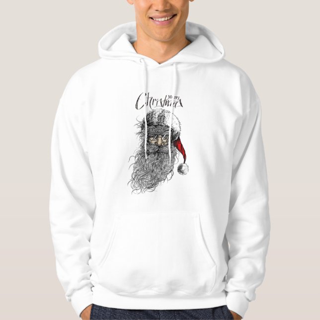 Jolly Santa Delight - festliches weißes Mädchen fü Hoodie (Vorderseite)