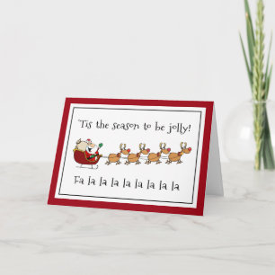 Jolly Santa Fun Weihnachtsfeiertag Gruß Feiertagskarte