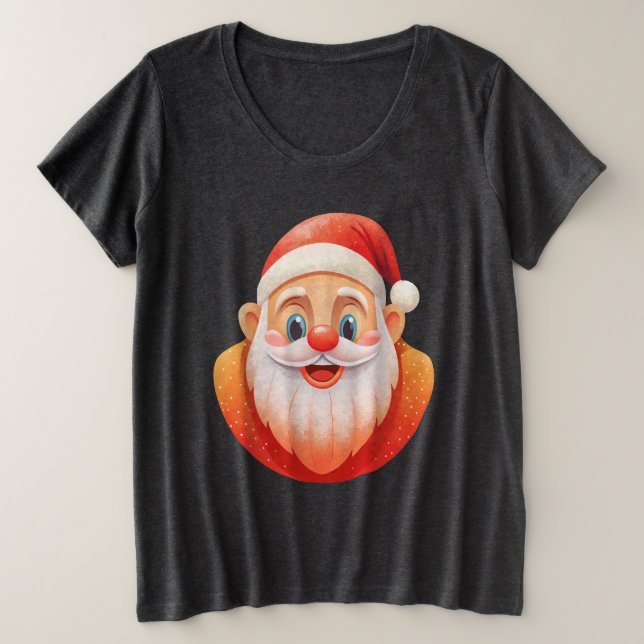 Jolly Santa Graphic Women's T-Shirt (Design vorne)