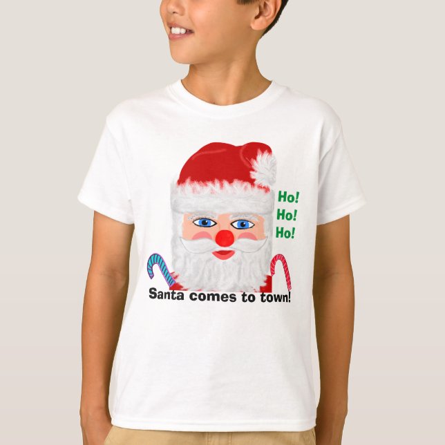 Jolly Santa Ho Ho Ho T-Shirt (Vorderseite)