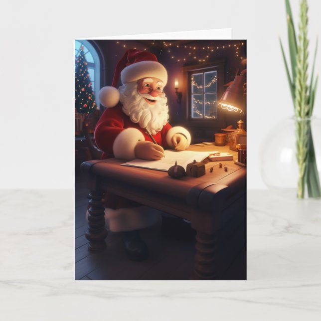 Jolly Santa mit Snowy Magic Weihnachten (Vorderseite)