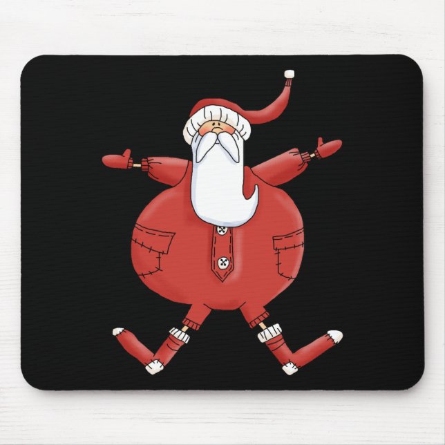 Jolly Santa T - Shirt und Geschenke Mousepad (Vorne)